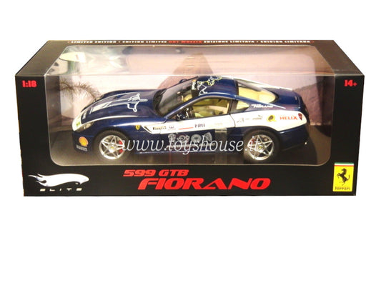 Hot Wheels scala 1:18 articolo L7125 Elite Ferrari 599 GTB Fiorano Panamerican Ed.Lim. 5000 pz