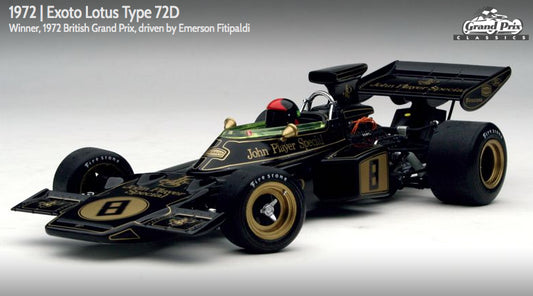 Exoto scala 1:18 articolo GPC97030 Grand Prix Classics Collection Lotus Type 72D - Emerson Fittipaldi