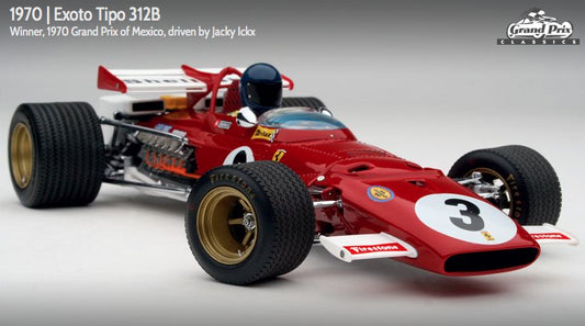 Exoto scala 1:18 articolo GPC97063 Grand Prix Classics Collection Ferrari 312B - Jacky Ickx