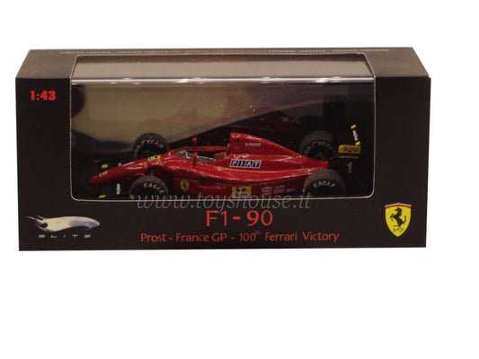 Hot Wheels 1:43 scale item N5602 Elite Ferrari F1-90 (641/2) Prost 1990 (100 French GP Victories) Limited Edition 10000 pcs