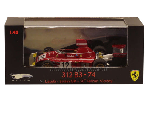 Hot Wheels 1:43 scale item N5601 Elite Ferrari 312 B3-74 Lauda 1974 (50 Spanish GP Wins) Limited Edition 10000 pcs