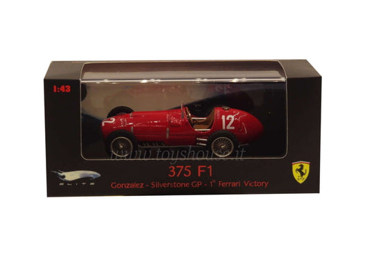 Hot Wheels 1:43 scale item N5600 Elite Ferrari 375 F1 Gonzalez 1951 (1st GP Victory Silverstone) Limited Edition 10000 pcs
