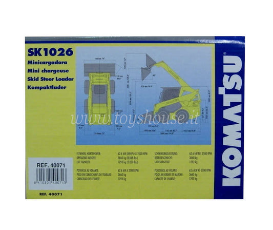 JOAL scala 1:25 articolo 40071 Komatsu SK1026 Skid Steer Loader
