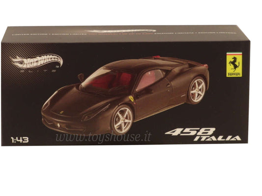 Hot Wheels 1:43 scale item X5503 Elite Ferrari 458 Italia 8C 2009 Limited Edition 5000 pcs
