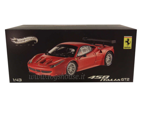 Hot Wheels 1:43 scale item X2861 Elite Ferrari 458 Italia 8C GT2 Launch Version 2011 Limited Edition 5000 pcs