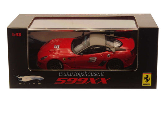Hot Wheels scala 1:43 articolo T6263 Elite Ferrari 599XX 2009 Ed.Lim. 10000 pz