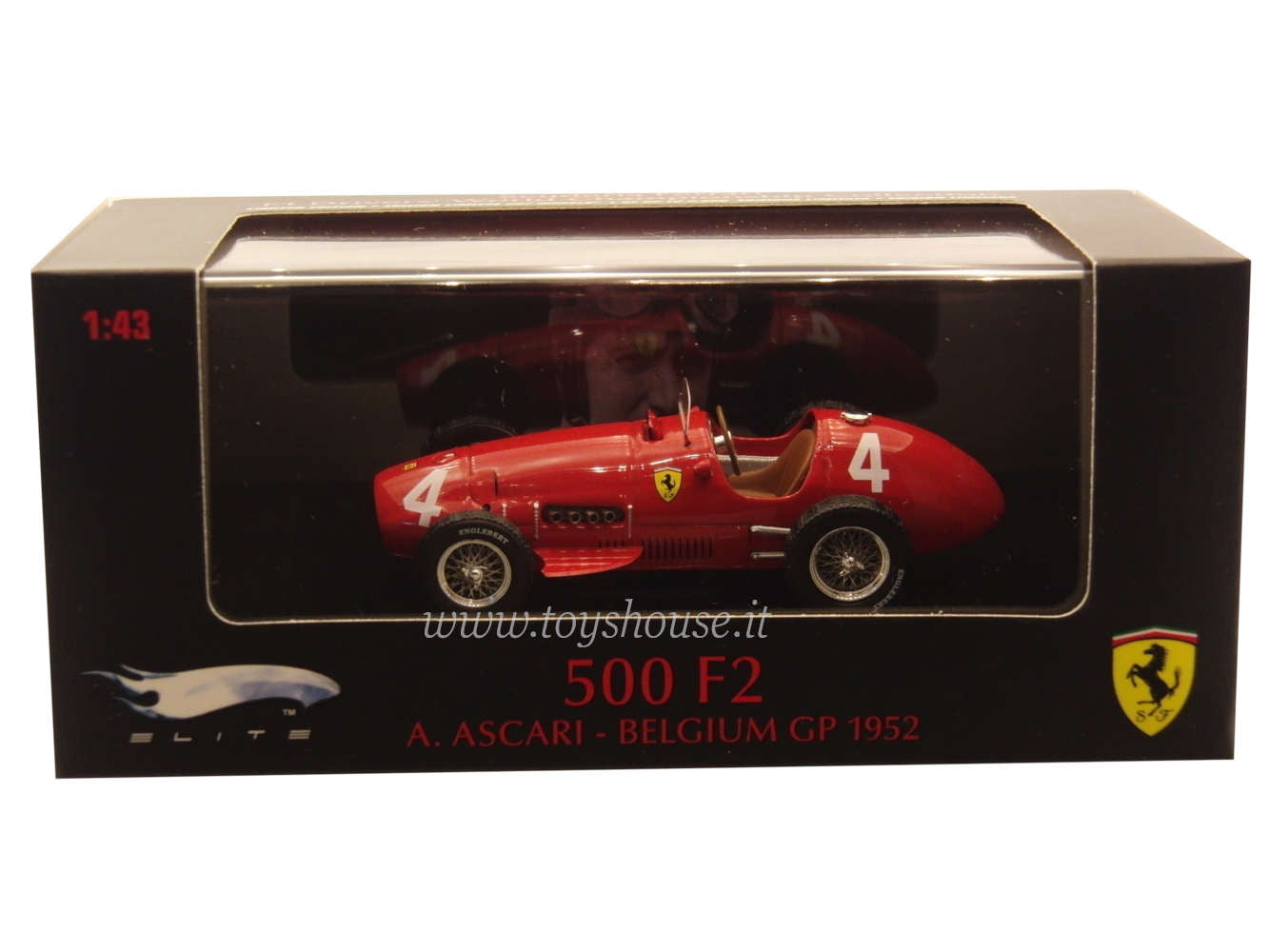 Hot Wheels scala 1:43 articolo T6274 Elite Ferrari 500 F2 Ascari 1952 (GP Belgio) Ed.Lim. 5000 pz