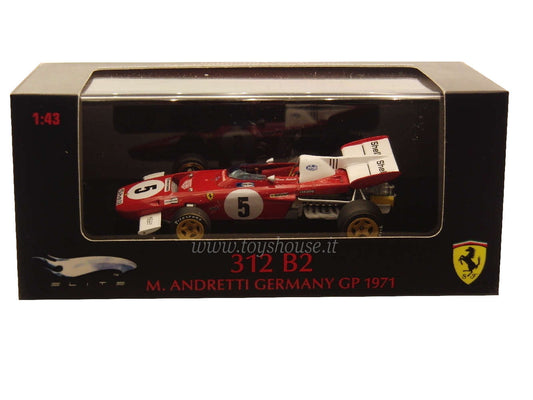 Hot Wheels 1:43 scale item T6938 Elite Ferrari 312B2 Andretti 1971 (German GP) Limited Edition 5000 pcs