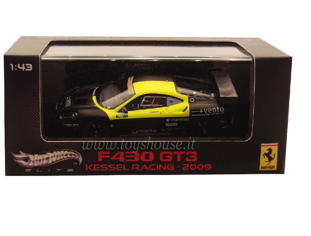 Hot Wheels 1:43 scale item V6683 Elite Ferrari F430 GT3 Kess Racing Ceccato 2009 (6h Vallelunga) Limited Edition 5000 pcs