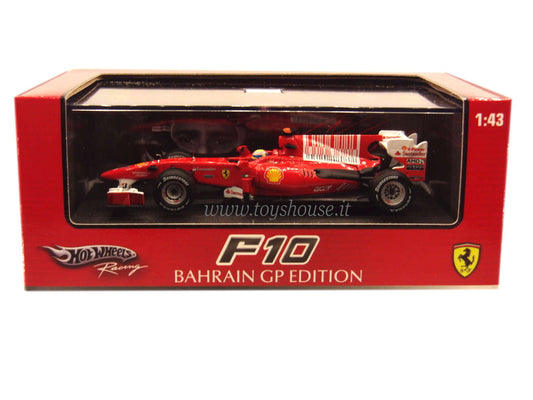 Hot Wheels 1:43 scale item T6290 Racing Ferrari F10 Massa 2010 (Bahrain GP)