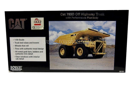 Norscot CAT scala 1:50 articolo 55151 CAT 793D Off Highway Truck with Performance Plus Body