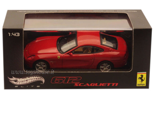 Hot Wheels 1:43 scale item V8375 Elite Ferrari 612 Scaglietti Limited Edition 5000 pcs