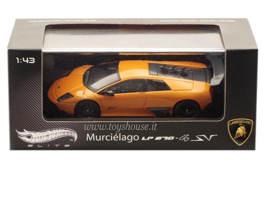 Hot Wheels 1:43 scale item T6935 Elite Lamborghini Murcielago LP670-SV 2009 Limited Edition 10000 pcs