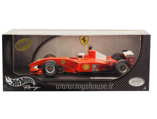 Hot Wheels 1:18 scale item 50203 Racing Ferrari F2001 Barrichello 2001 (No Decals)