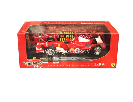 Hot Wheels 1:18 scale item M6713 Racing Ferrari 248 F1 Thanks Schumi 5 Victories GP Monza Limited Edition 5555 pcs