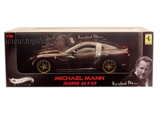 Hot Wheels 1:18 scale item V7424 Elite Ferrari 599 GTO Michael Mann Limited Edition 5000 pcs