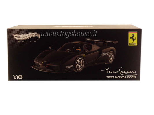 Hot Wheels 1:18 scale item X5488 Elite Ferrari Enzo Test Monza 2003