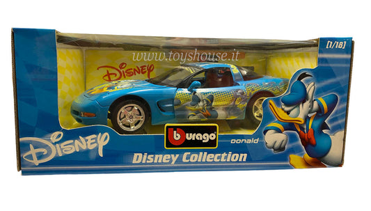 Bburago scala 1:18 articolo 2004 Disney Collection Chevrolet Corvette Donald