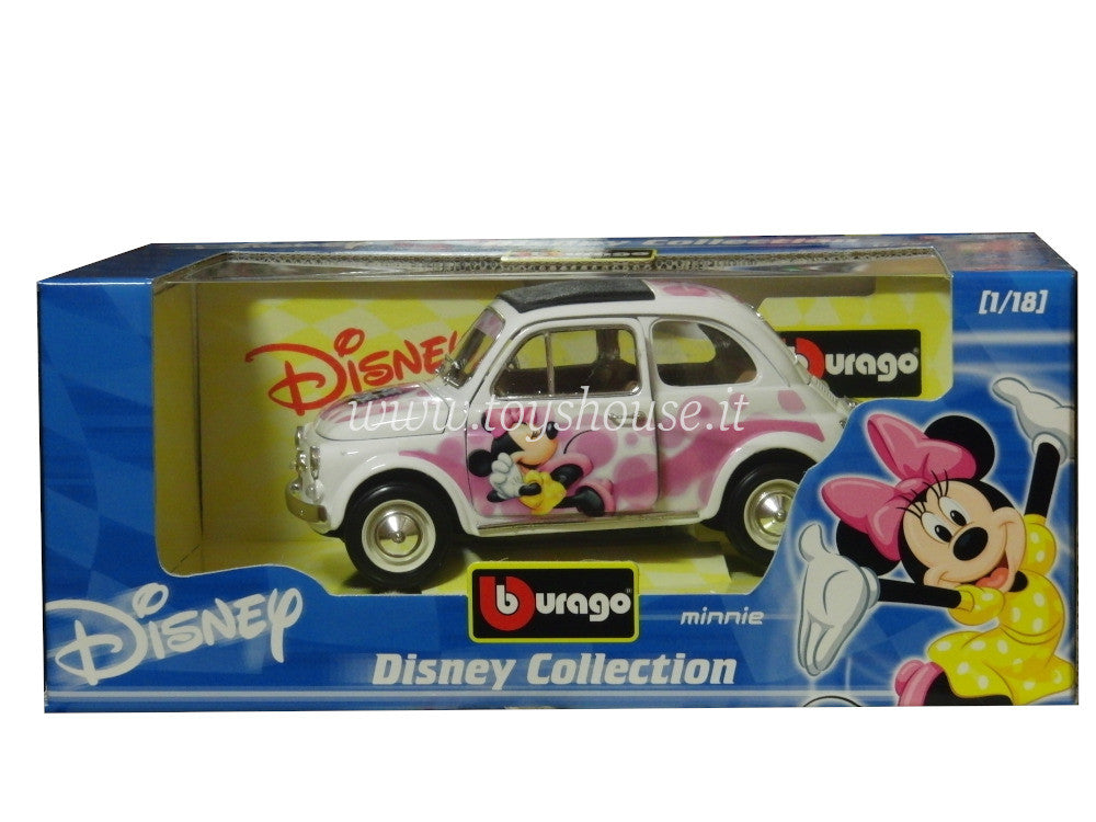 Bburago 1:18 scale item 2001 Disney Collection Fiat 500 Minnie