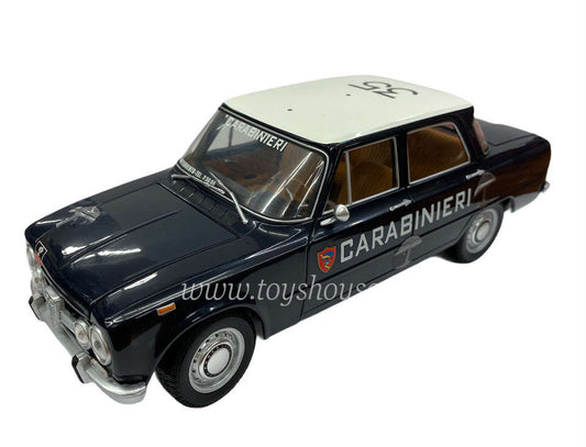 Minichamps scala 1:18 articolo 180 120990 Alfa Romeo Giulia Carabinieri 1970