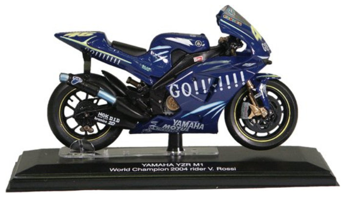 Italeri scala 1:22 articolo 45056 Yamaha YZR-M1 World Champion Rossi 2004 con Display Box