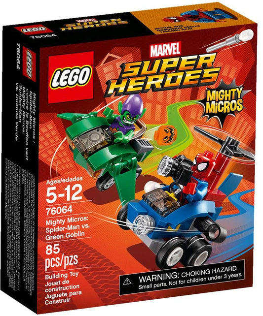 Lego Marvel Super Heroes 76064 Mighty Micros Spider-Man contro Green Goblin
