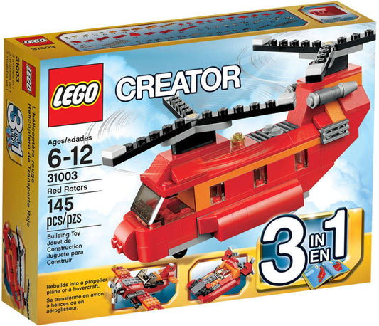 Lego Creator 3in1 31003 Elicottero Rosso