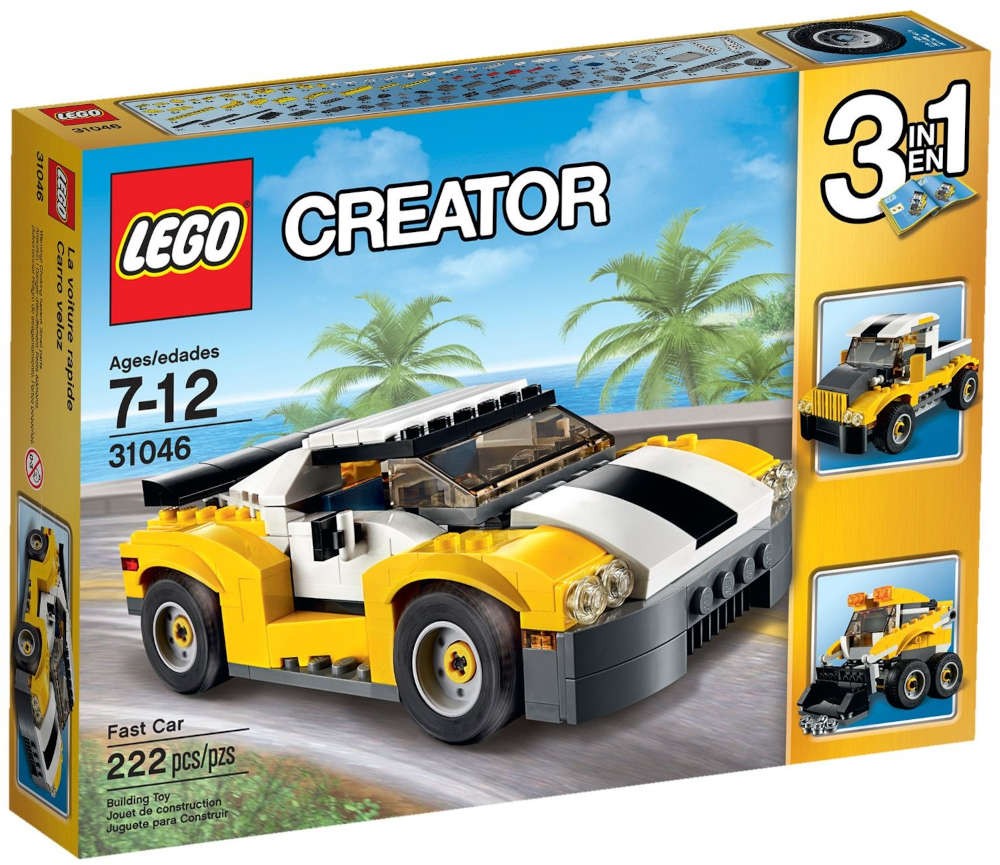 Lego Creator 3in1 31046 Yellow Sports Car