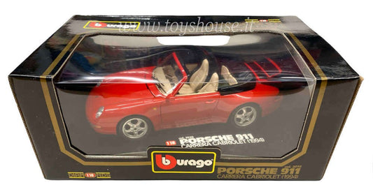 Bburago scala 1:18 articolo 3090 Diamonds Collection Porsche 911 Carrera Cabriolet