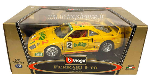 Bburago scala 1:18 articolo 3332 Gold Collection Ferrari F40 Totip