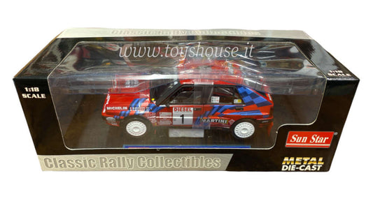 Sun Star 1:18 scale item 3105 Classic Rally Collectibles Lancia Delta HF Integrale 16V Rally Sanremo 1989