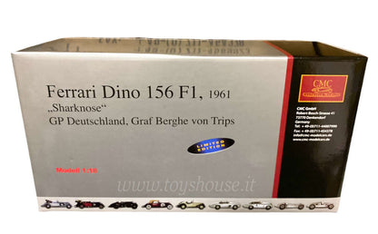 CMC scala 1:18 articolo M069 Ferrari F1 Dino 156 Sharknose W.Von Trips 1961 Edizione Limitata 6.000 pz