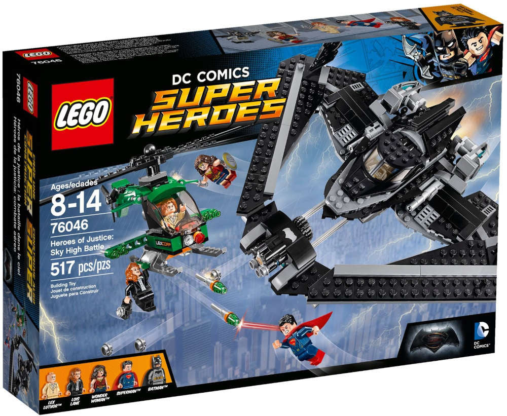 Lego DC Comics Super Heroes 76046 Eroi della Giustizia: Battaglia nei Cieli