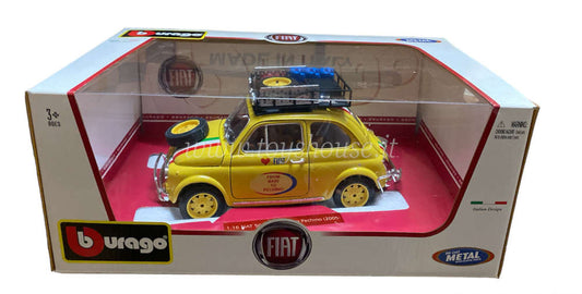 Bburago scala 1:16 articolo 18-11024 Nuova Burago Fiat 500 From Bari to Pechino