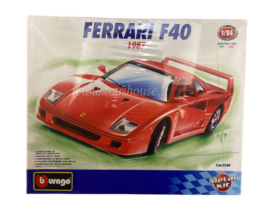 Bburago 1:24 scale item 5540 Bijoux Kit Ferrari F40 1987