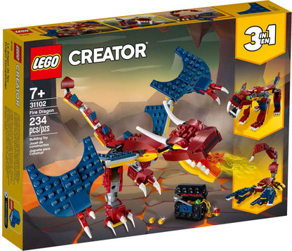 Lego Creator 3in1 31102 Drago Del Fuoco
