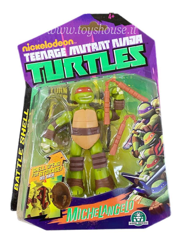 Teenage Mutant Ninja Turtles Nickelodeon Battle Shell Michelangelo Gio ...