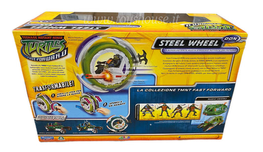 Teenage Mutant Ninja Turtles Fast Forward Steel Wheel & Donatello Giochi Preziosi Action Figure
