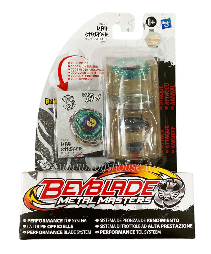 Beyblade Metal Masters Performance Top System Ray Striker BB-71 Hasbro
