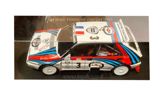 Kyosho modello in scala 1:18 articolo 08342B Lancia Delta HF Integrale Rally Tour de Corse 1992