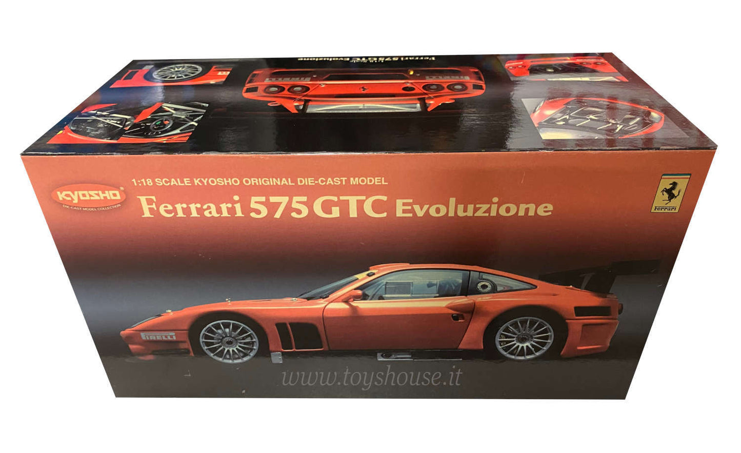 Kyosho 1:18 scale model item 08392B Ferrari 575 GTC Evoluzione 2005