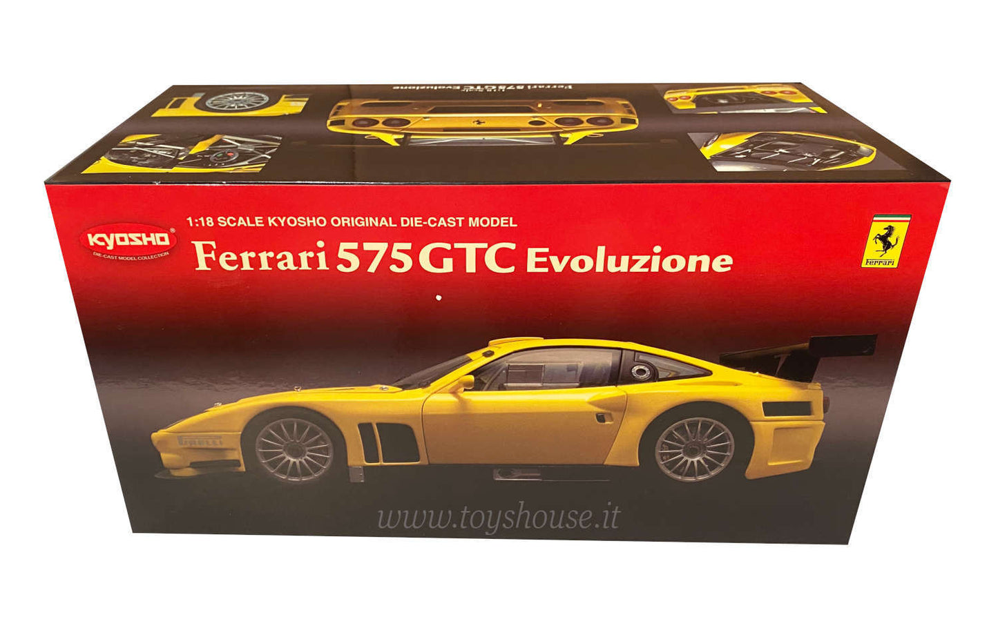 Kyosho 1:18 scale model item 08392C Ferrari 575 GTC Evoluzione 2005