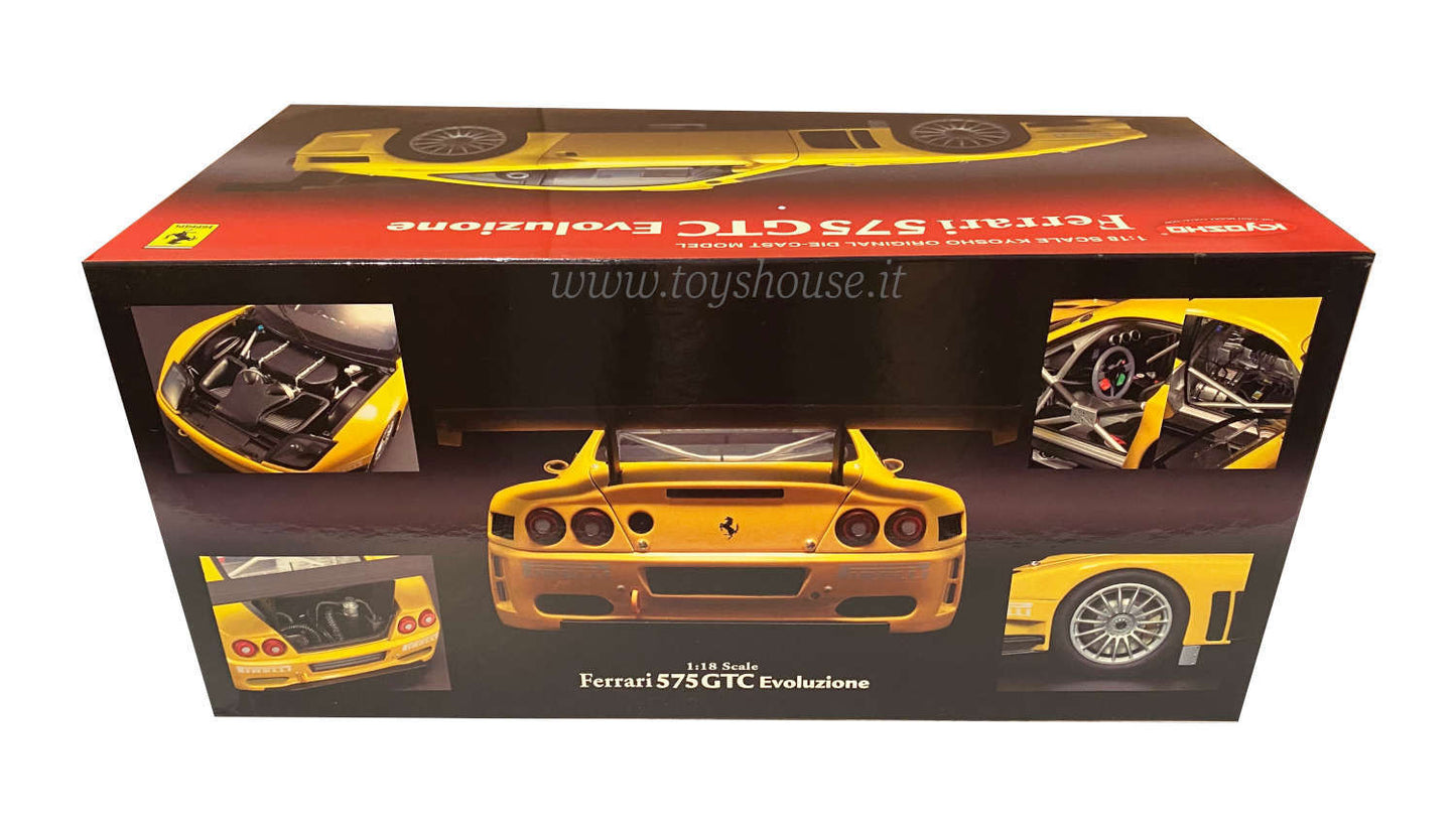 Kyosho 1:18 scale model item 08392C Ferrari 575 GTC Evoluzione 2005