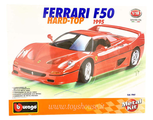 Bburago 1:18 scale item 7062 Kit Collection Ferrari F50 Hard-top