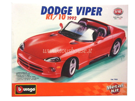 Bburago scala 1:18 articolo 7025 Kit Collection Dodge Viper RT/10