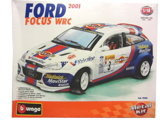 Bburago scala 1:18 articolo 70281 Kit Collection Ford Focus WRC