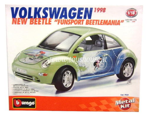 Bburago scala 1:18 articolo 7022 Kit Collection Volkswagen New Beetle "Funsport Beetlemania"