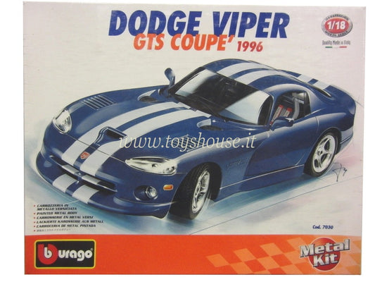 Bburago scala 1:18 articolo 7030 Kit Collection Dodge Viper GTS Coupé