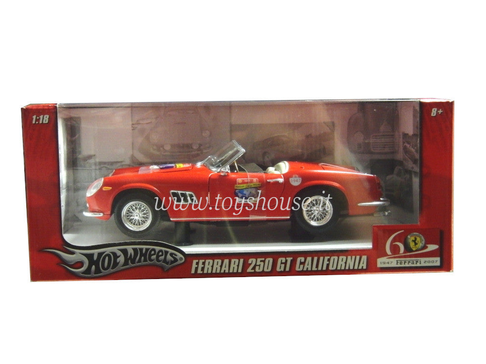 Hot Wheels scala 1:18 articolo L2948 Foundation Ferrari 250 GT California Spider Ferrari 60o Anniversario