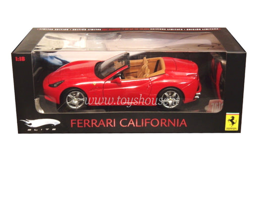 Hot Wheels 1:18 scale item N2042 Elite Ferrari California Spider Limited Edition 10000 pcs
